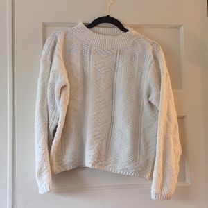 Vintage White Knit Sweater